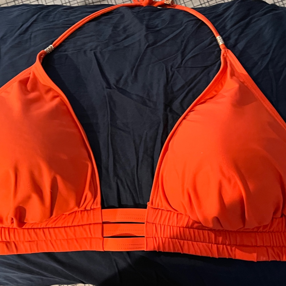 Orange bikini top